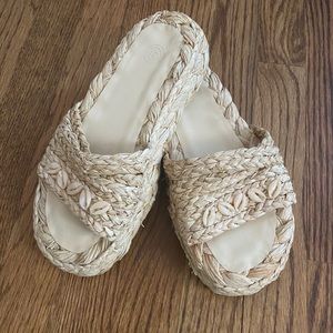 Urban Outfitters Cowrie Shell Flatforms